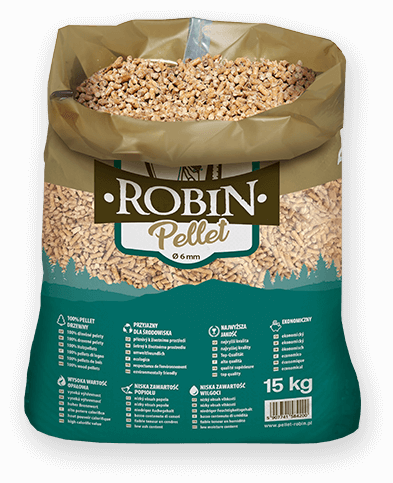 worek pelletu opałowego Robin do kupienia w Lubinie lub sklepie internetowym